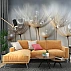 Warm Beige Dandelion Wall Mural – Soft Macro Floral Nature Design Warm Beige Dandelion Wall Mural – Soft Macro Floral Nature Design