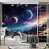 Planets Space Wall Mural – Cosmic Galaxy Horizon Design