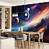 Planets Space Wall Mural – Cosmic Galaxy Horizon Design
