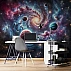 Galaxy Universe Wall Mural – Space Planets Cosmic Spiral Design