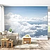 Endless Sky Cloud Wall Mural – Soft Blue Horizon Dreamscape