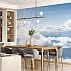Endless Sky Cloud Wall Mural – Soft Blue Horizon Dreamscape