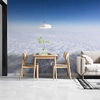 Endless Cloud Horizon Wall Mural – Minimal Sky View Design
