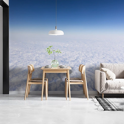 Endless Cloud Horizon Wall Mural – Minimal Sky View Design