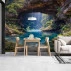Hidden Cave Lagoon Wall Mural – Serene Nature Waterfall Landscape Design Hidden Cave Lagoon Wall Mural – Serene Nature Waterfall Landscape Design