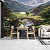 Countryside Stone Bridge Wall Mural – Scenic River Valley Landscape Design Countryside Stone Bridge Wall Mural – Scenic River Valley Landscape Design