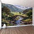Countryside Stone Bridge Wall Mural – Scenic River Valley Landscape Design Countryside Stone Bridge Wall Mural – Scenic River Valley Landscape Design
