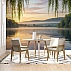 Sunset Lake Wall Mural – Peaceful Willow Nature Landscape Sunset Lake Wall Mural – Peaceful Willow Nature Landscape