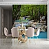 Forest Cascade Waterfall Wall Mural – Turquoise Nature Landscape Design Forest Cascade Waterfall Wall Mural – Turquoise Nature Landscape Design