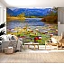Mountain Lake Lily Wall Mural – Scenic Nature Landscape Design