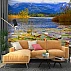 Mountain Lake Lily Wall Mural – Scenic Nature Landscape Design