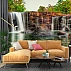 Waterfall Nature Wall Mural – Serene Rock Cascade Landscape Design Waterfall Nature Wall Mural – Serene Rock Cascade Landscape Design
