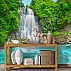 Tropical Waterfall Wall Mural – Jungle Lagoon Nature Landscape Tropical Waterfall Wall Mural – Jungle Lagoon Nature Landscape