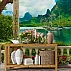 Lake View Terrace Wall Mural – Mountain Garden Scenic Design Lake View Terrace Wall Mural – Mountain Garden Scenic Design