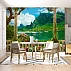 Lake View Terrace Wall Mural – Mountain Garden Scenic Design Lake View Terrace Wall Mural – Mountain Garden Scenic Design