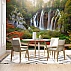 Forest Waterfall Wall Mural – Scenic Nature Path Landscape Design Forest Waterfall Wall Mural – Scenic Nature Path Landscape Design