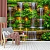 Luxury Garden Waterfall Wall Mural – Tropical Green Oasis Design Luxury Garden Waterfall Wall Mural – Tropical Green Oasis Design