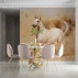 White Running Horse Wall Mural – Elegant Desert Motion Design
