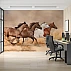 Running Horses Wall Mural – Elegant Equestrian Nature Design Running Horses Wall Mural – Elegant Equestrian Nature Design