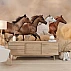 Running Horses Wall Mural – Elegant Equestrian Nature Design Running Horses Wall Mural – Elegant Equestrian Nature Design