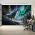 Aurora Wolf Wall Mural – Northern Lights Night Landscape Design Aurora Wolf Wall Mural – Northern Lights Night Landscape Design