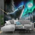 Aurora Wolf Wall Mural – Northern Lights Night Landscape Design Aurora Wolf Wall Mural – Northern Lights Night Landscape Design