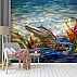 Mosaic Alligator Wall Mural – Artistic Coastal Wildlife Design Mosaic Alligator Wall Mural – Artistic Coastal Wildlife Design