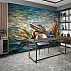 Mosaic Alligator Wall Mural – Artistic Coastal Wildlife Design Mosaic Alligator Wall Mural – Artistic Coastal Wildlife Design