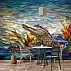 Mosaic Alligator Wall Mural – Artistic Coastal Wildlife Design Mosaic Alligator Wall Mural – Artistic Coastal Wildlife Design