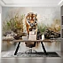 Walking Tiger Wall Mural – Realistic Wildlife Nature Design Walking Tiger Wall Mural – Realistic Wildlife Nature Design