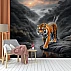Tiger Dark Forest Wall Mural – Dramatic Wildlife Nature Design Tiger Dark Forest Wall Mural – Dramatic Wildlife Nature Design