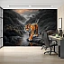 Tiger Dark Forest Wall Mural – Dramatic Wildlife Nature Design Tiger Dark Forest Wall Mural – Dramatic Wildlife Nature Design