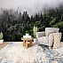 Misty Forest Wall Mural – Lush Green Pine Landscape Design Misty Forest Wall Mural – Lush Green Pine Landscape Design
