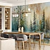 Artistic Birch Forest Wall Mural – Textured Nature Landscape Design