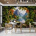 Forest Lake Wall Mural – Mountain View Nature Window Design