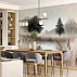 Soft Sepia Lake Wall Mural – Minimal Nature Landscape Design