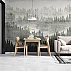 Monochrome Forest Wall Mural – Layered Pine Trees Mist Design