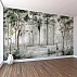Soft Misty Forest Wall Mural – Minimal Botanical Nature Landscape Soft Misty Forest Wall Mural – Minimal Botanical Nature Landscape