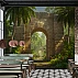 Tropical Stone Arch Wall Mural – Jungle Garden Ruins Design