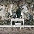 Tropical Arch Garden Wall Mural – Vintage Botanical Luxury Design