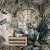 Tropical Arch Garden Wall Mural – Vintage Botanical Luxury Design