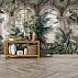 Tropical Arch Garden Wall Mural – Vintage Botanical Luxury Design