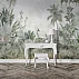 Soft Tropical Jungle Wall Mural – Green Botanical Nature Design Soft Tropical Jungle Wall Mural – Green Botanical Nature Design