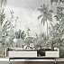 Soft Tropical Jungle Wall Mural – Green Botanical Nature Design Soft Tropical Jungle Wall Mural – Green Botanical Nature Design