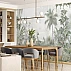Soft Tropical Jungle Wall Mural – Green Botanical Nature Design Soft Tropical Jungle Wall Mural – Green Botanical Nature Design