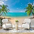Sunny Tropical Beach Wall Mural – Palm Tree Ocean Relax Design Sunny Tropical Beach Wall Mural – Palm Tree Ocean Relax Design