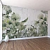 Soft Green Tropical Leaves Wall Mural – Minimal Botanical Design Soft Green Tropical Leaves Wall Mural – Minimal Botanical Design