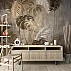 Neutral Tropical Leaves Wall Mural – Beige Botanical Pattern Design Neutral Tropical Leaves Wall Mural – Beige Botanical Pattern Design