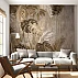 Neutral Tropical Leaves Wall Mural – Beige Botanical Pattern Design Neutral Tropical Leaves Wall Mural – Beige Botanical Pattern Design