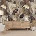 Ginkgo Leaf Wall Mural – Elegant Neutral Botanical Pattern Design